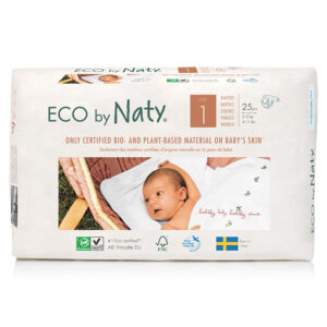Органічні підгузки Eco by Naty, розмір 1 (від 2 до 5 кг), 25 шт.