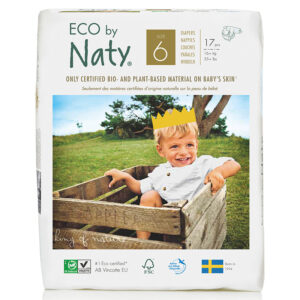 Органічні підгузки Eco by Naty, розмір 6 (від 16 кг), 17 шт.