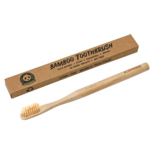 Бамбукова зубна щітка Ecopanda (коричнева)