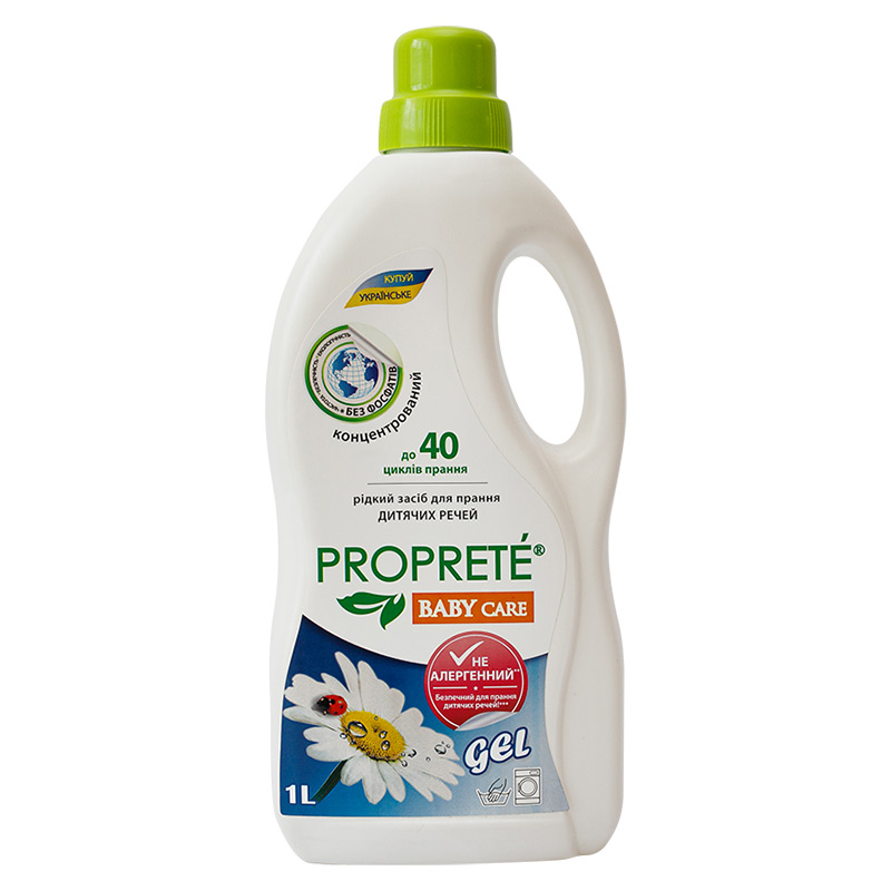 Экологичное жидкое средство для стирки Proprete Baby Care, 1 л