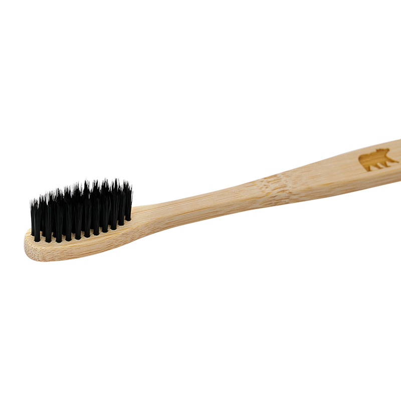 Зубная щетка Ecogrizzly бамбуковая (черная)