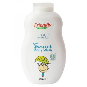 Органічний дитячий шампунь-гель для купання FRIENDLY ORGANIC без запаху, 400 мл