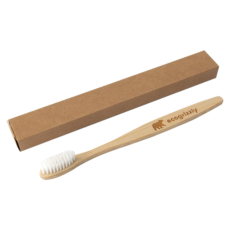 Зубна щітка Ecogrizzly бамбукова (біла)