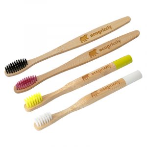 Семейный набор бамбуковых зубных щеток Ecogrizzly 2 + 2