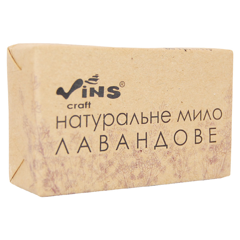 Натуральне мило Vins з ефірною олією лаванди, 80 г