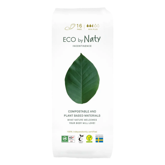 Урологические органические прокладки Eco by Naty, 2.5 капли, 16 шт.