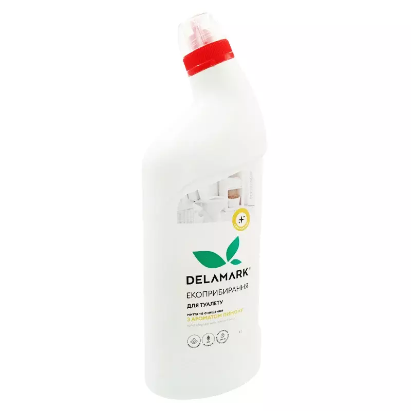 Средство для мытья туалета DeLaMark с ароматом лимона, 1 л