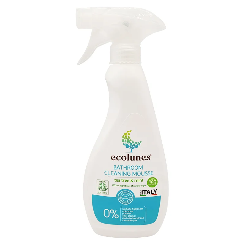 Засіб для очищення поверхонь у ванній кімнаті Ecolunes із запахом чайного дерева та м'яти, 500 мл