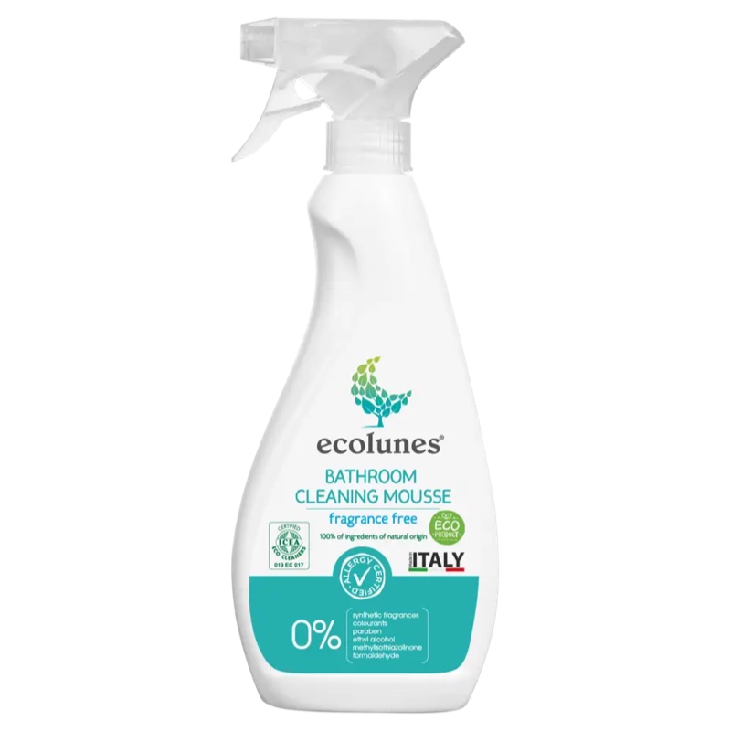 Гіпоалергенний засіб Ecolunes для очищення поверхонь у ванній кімнаті, без запаху, 500 мл