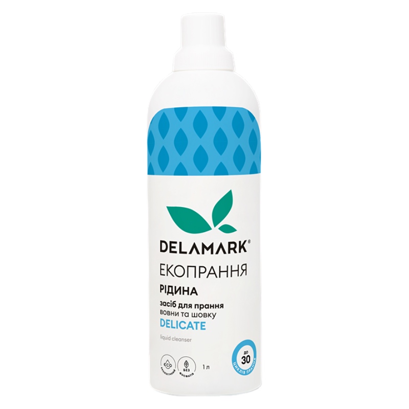 Рідкий засіб для прання делікатних тканин, DeLaMark Delicate, 1 л