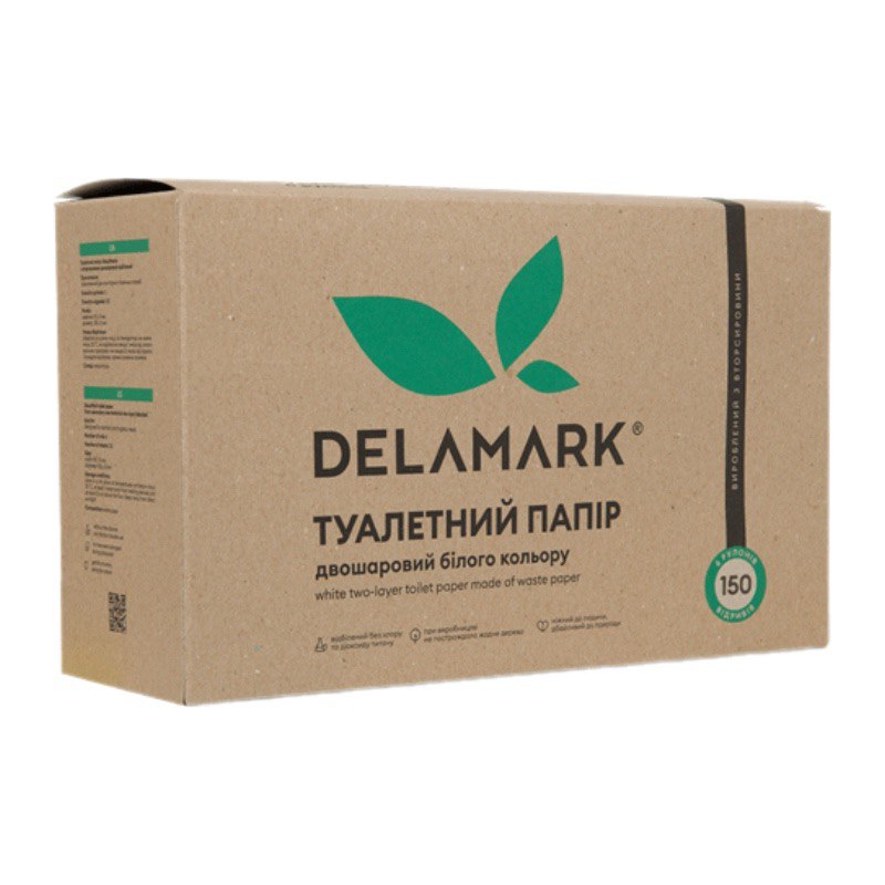 Двухслойная туалетная бумага DeLaMark, 6 рулонов